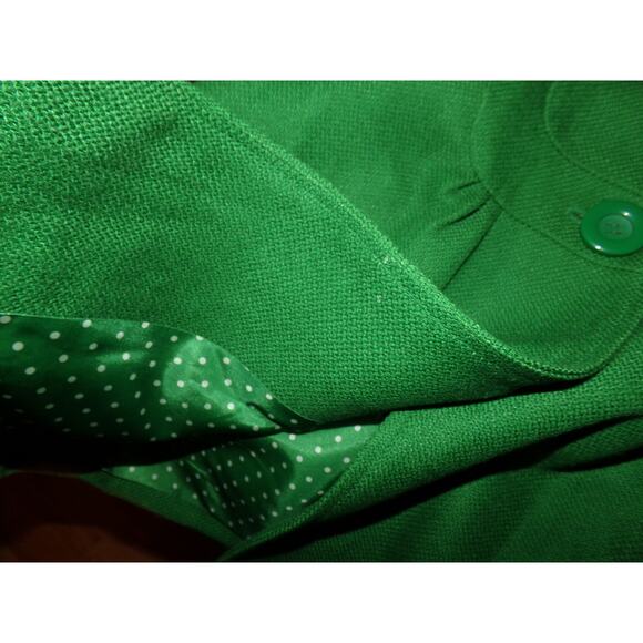 Nygard Collection petites green linen blend cropped jacket 10 P EUC - Picture 5 of 5